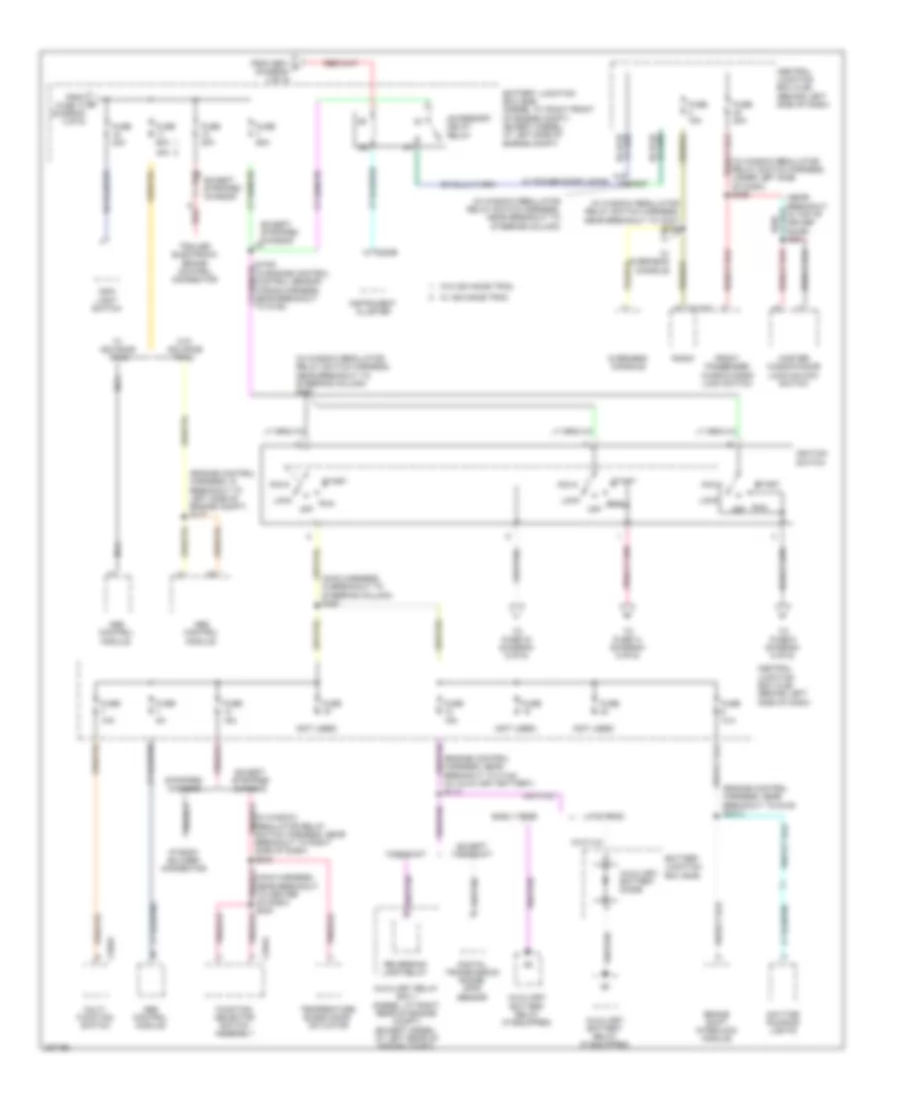 Power Distribution Wiring Diagram (4 of 6) for Ford RV Cutaway E350 Super Duty 2006