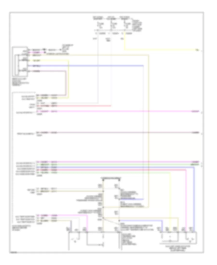 Auxiliary A C Wiring Diagram 1 of 2 for Ford Taurus X Limited 2008