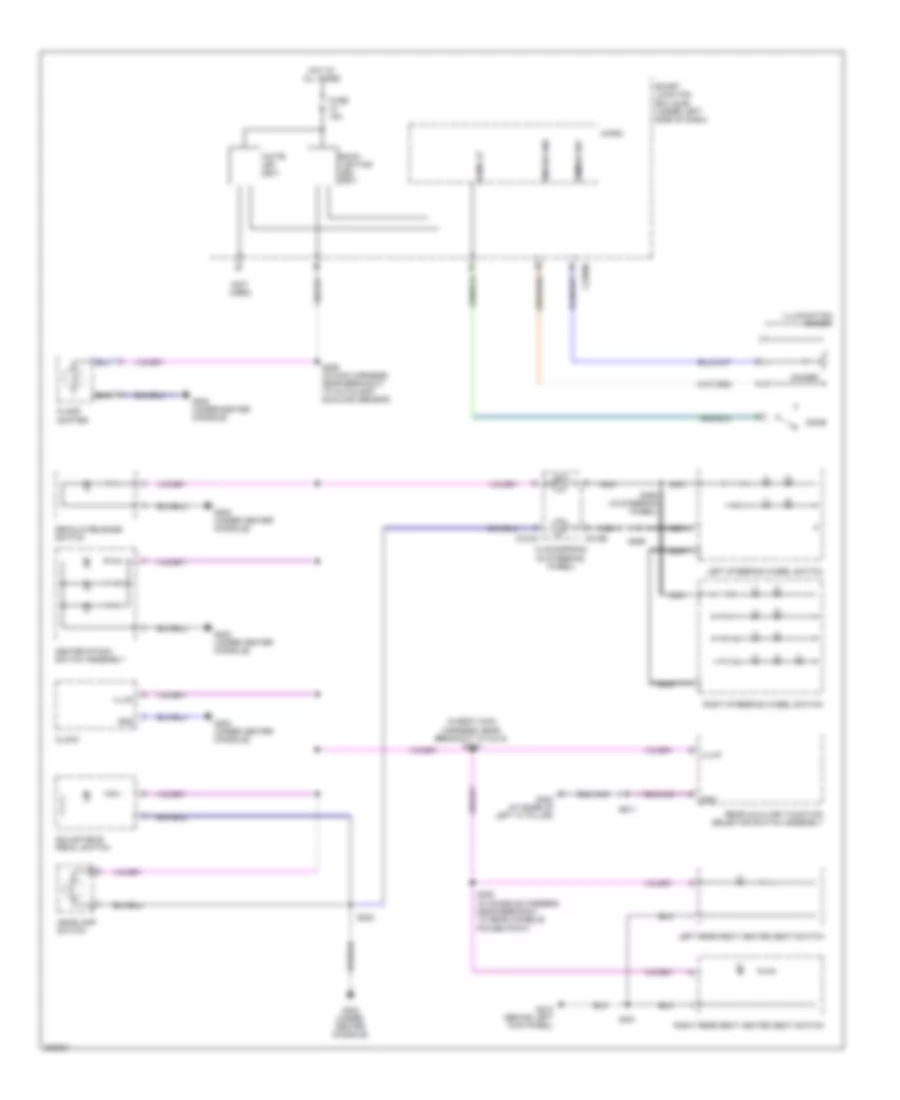Instrument Illumination Wiring Diagram for Ford Taurus X Limited 2008