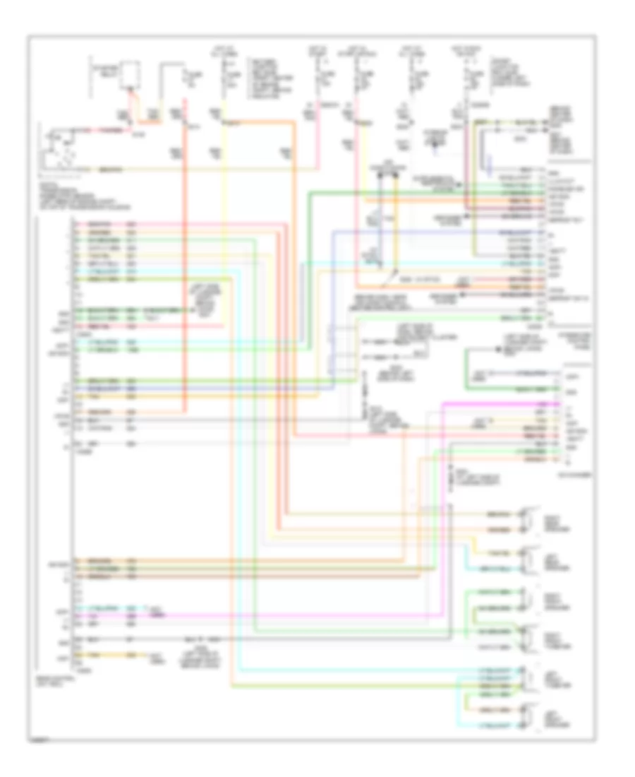 Radio Wiring Diagram with Audiophile System for Ford Taurus SE 2006
