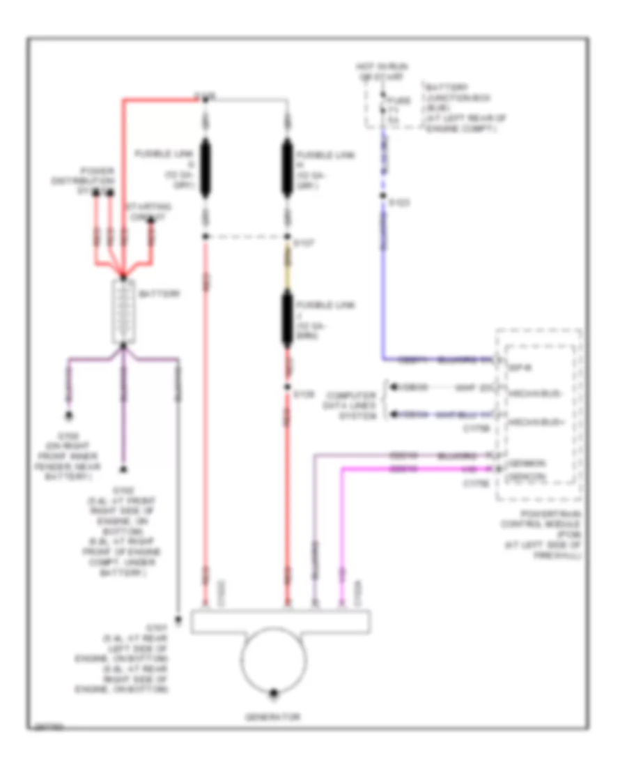 6 8L Charging Wiring Diagram for Ford Cab  Chassis F350 Super Duty 2009