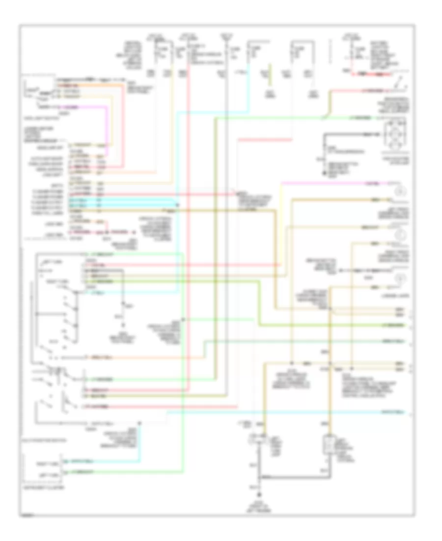 Exterior Lamps Wiring Diagram 1 of 2 for Ford Crown Victoria 2009