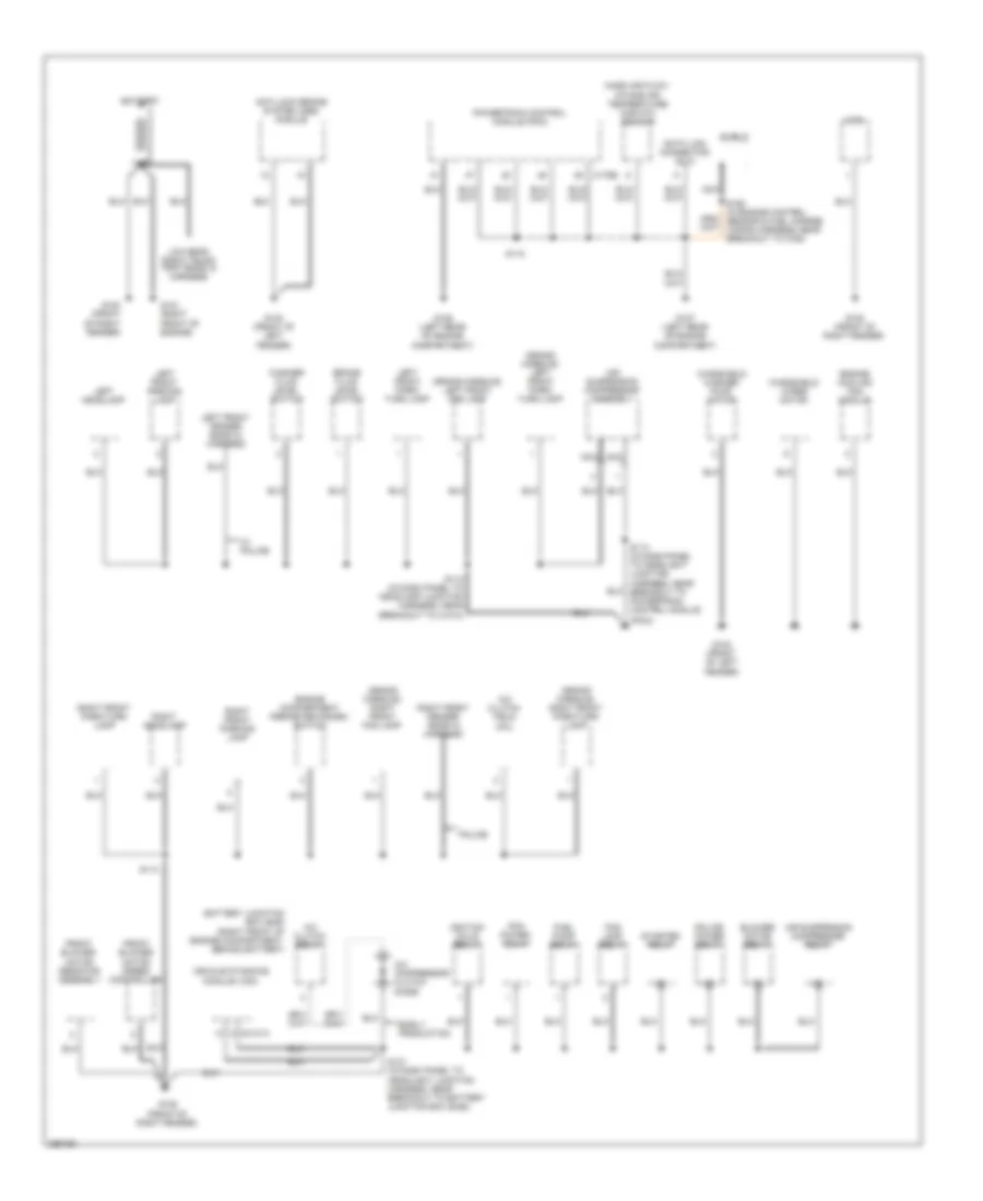 Ground Distribution Wiring Diagram 1 of 4 for Ford Crown Victoria 2009