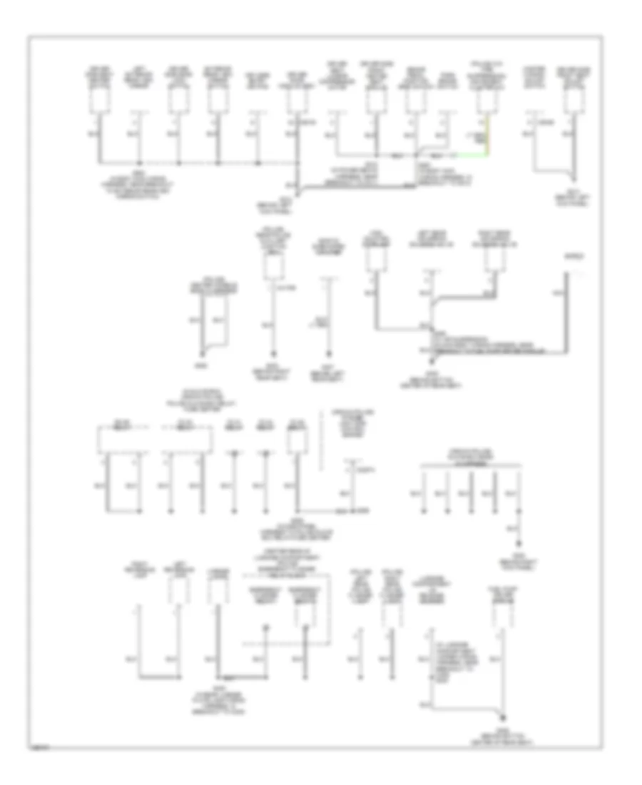 Ground Distribution Wiring Diagram 3 of 4 for Ford Crown Victoria 2009