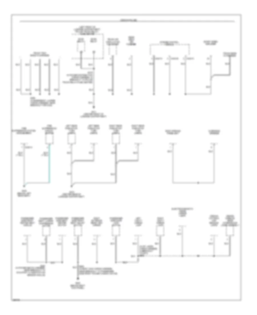 Ground Distribution Wiring Diagram (4 of 4) for Ford Crown Victoria 2009