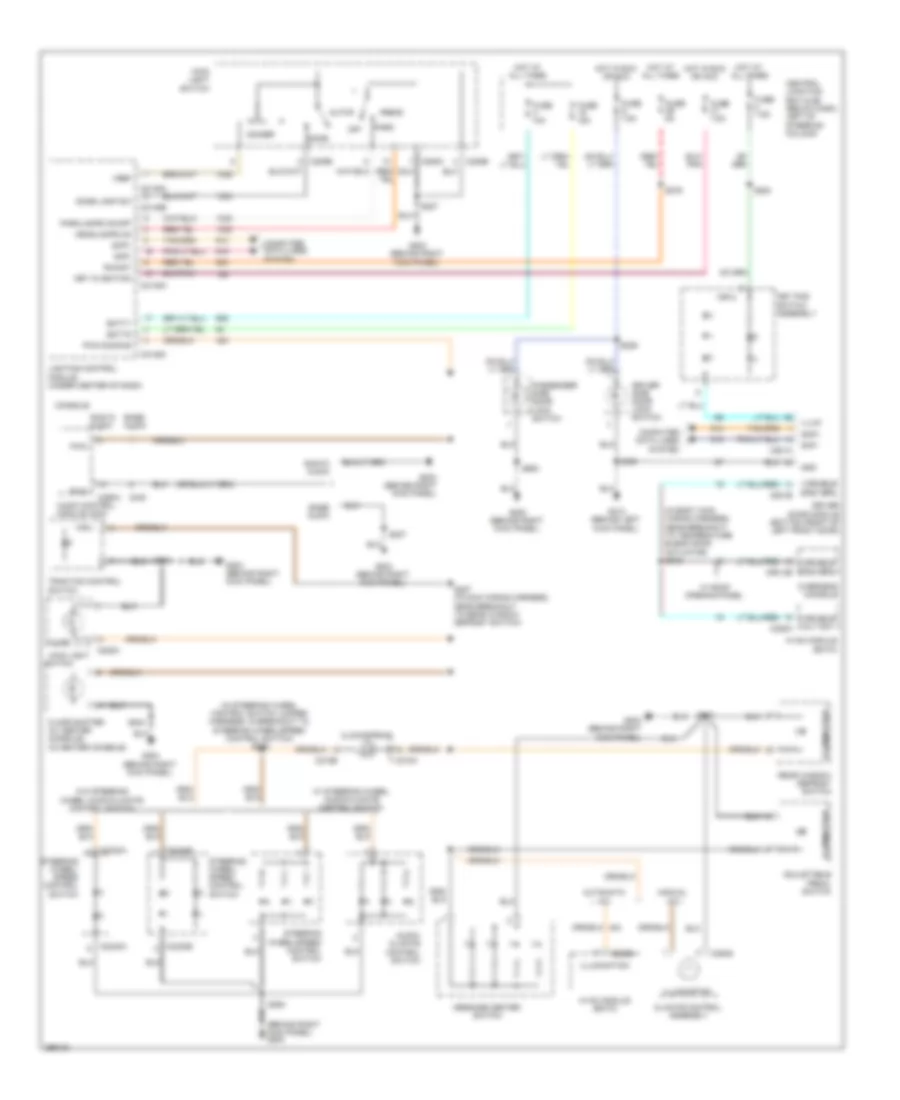 Instrument Illumination Wiring Diagram for Ford Crown Victoria 2009
