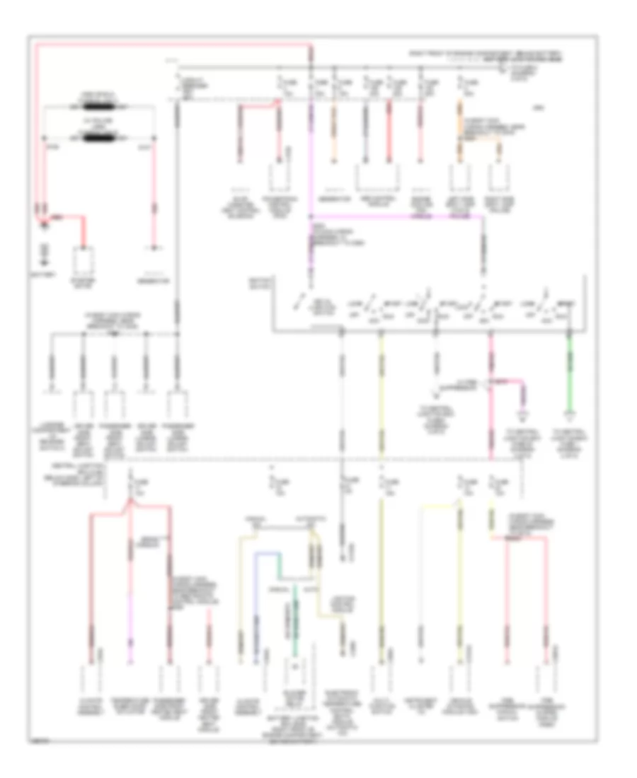 Power Distribution Wiring Diagram 1 of 5 for Ford Crown Victoria 2009