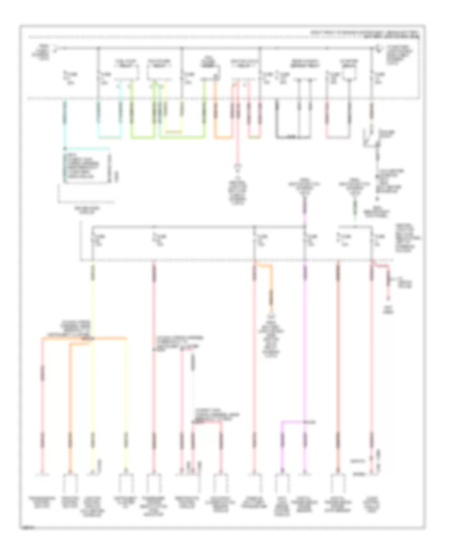 Power Distribution Wiring Diagram (2 of 5) for Ford Crown Victoria 2009
