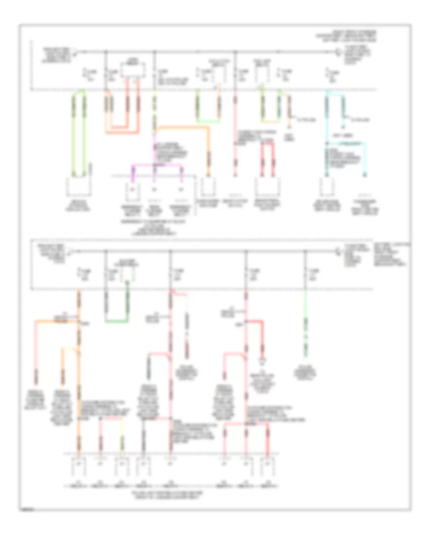 Power Distribution Wiring Diagram 3 of 5 for Ford Crown Victoria 2009