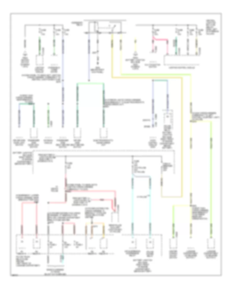 Power Distribution Wiring Diagram 5 of 5 for Ford Crown Victoria 2009