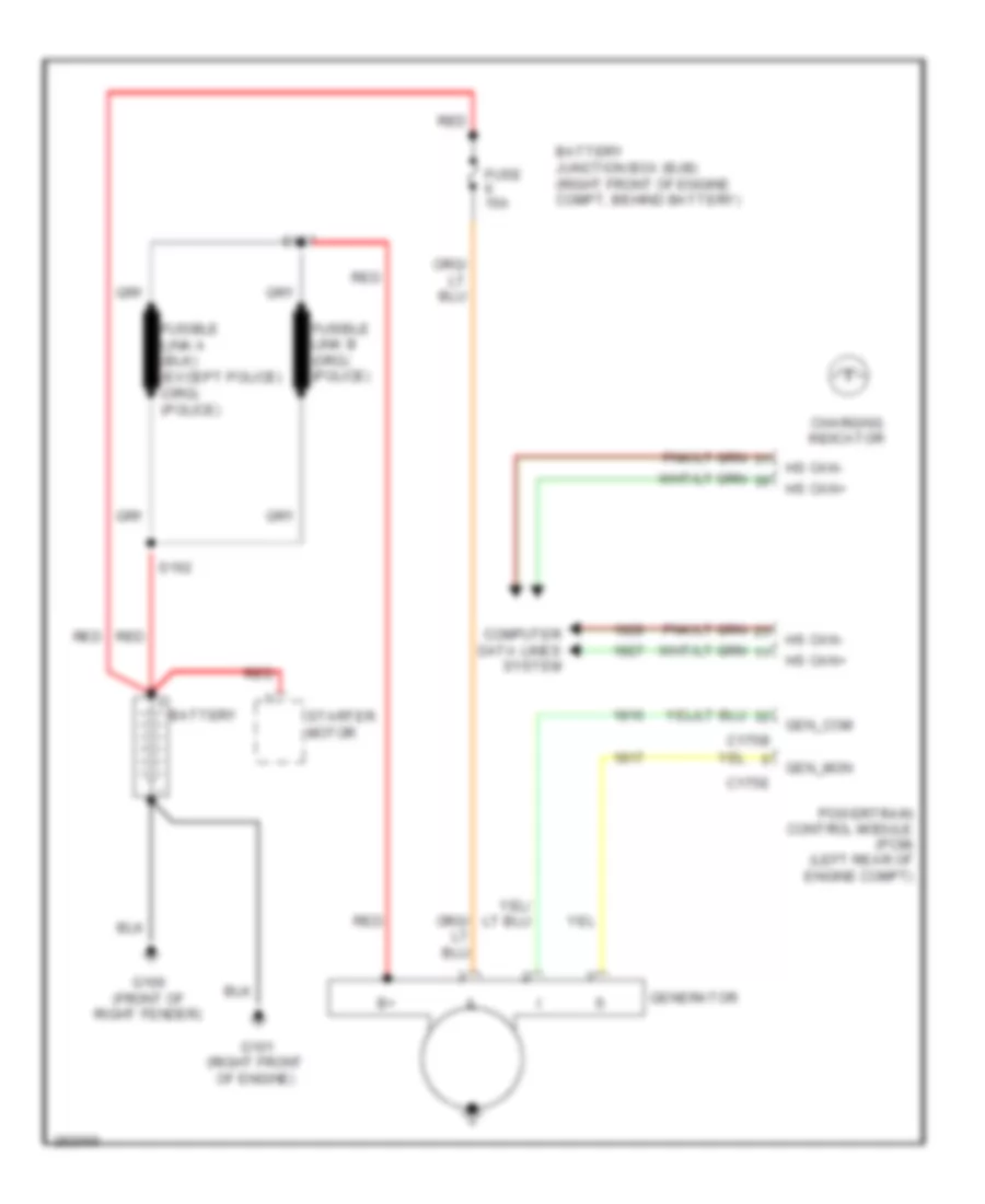 Charging Wiring Diagram for Ford Crown Victoria 2009
