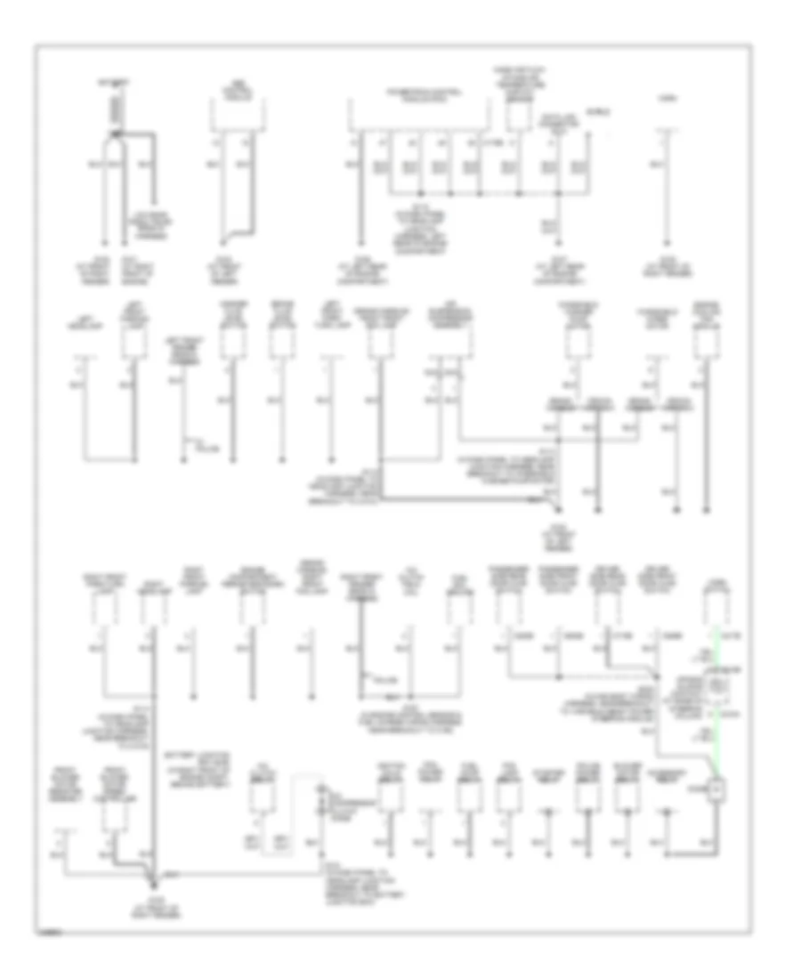 Ground Distribution Wiring Diagram 1 of 4 for Ford Crown Victoria Police Interceptor 2006