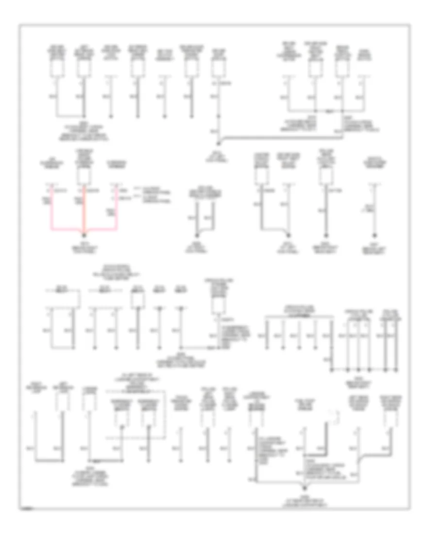 Ground Distribution Wiring Diagram (3 of 4) for Ford Crown Victoria Police Interceptor 2006