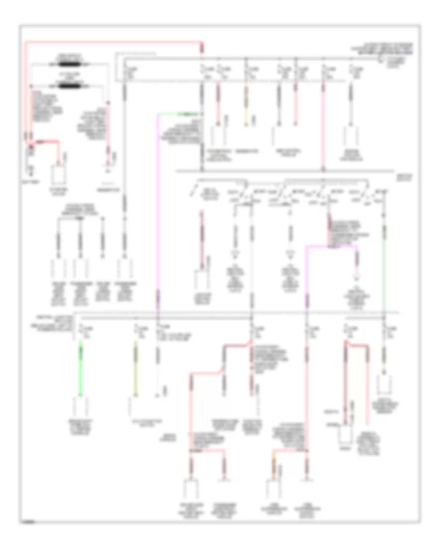 Power Distribution Wiring Diagram 1 of 5 for Ford Crown Victoria Police Interceptor 2006