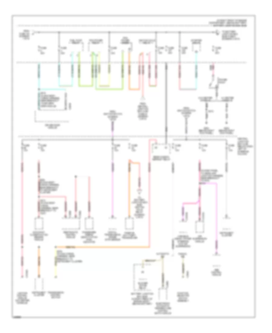 Power Distribution Wiring Diagram 2 of 5 for Ford Crown Victoria Police Interceptor 2006