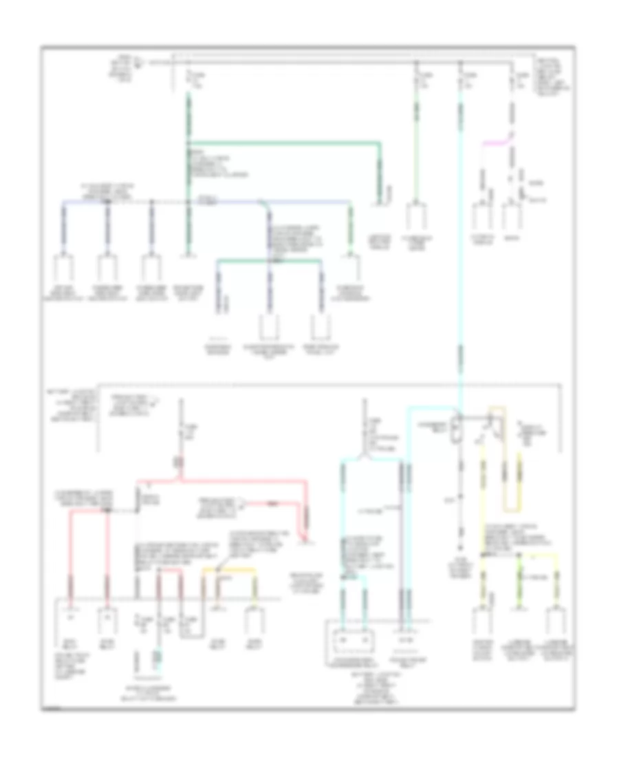 Power Distribution Wiring Diagram (5 of 5) for Ford Crown Victoria Police Interceptor 2006