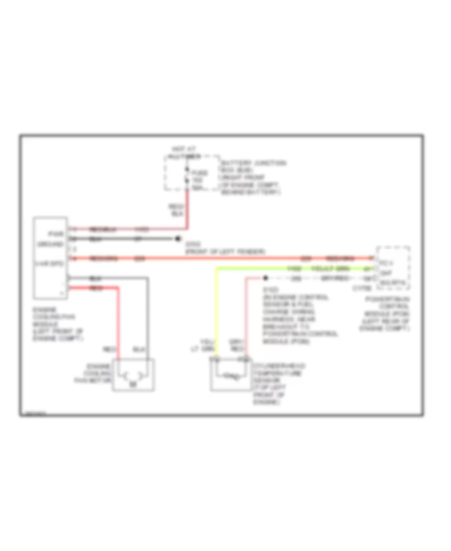 Cooling Fan Wiring Diagram for Ford Crown Victoria Police Interceptor 2009
