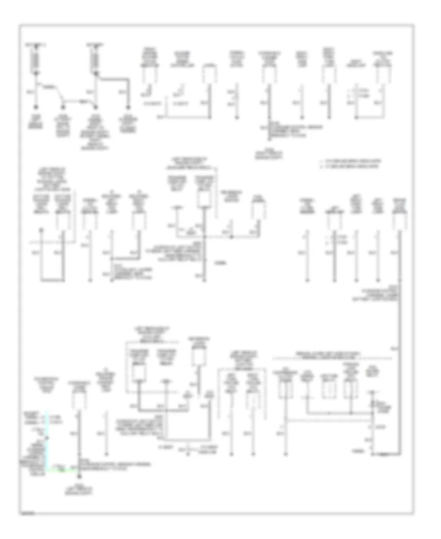 Ground Distribution Wiring Diagram 1 of 7 for Ford Cab  Chassis F350 Super Duty 2007