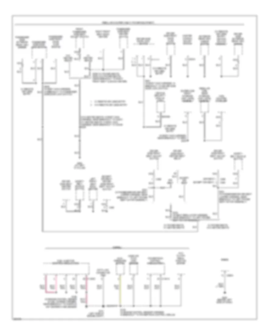 Ground Distribution Wiring Diagram (4 of 7) for Ford Cab  Chassis F350 Super Duty 2007