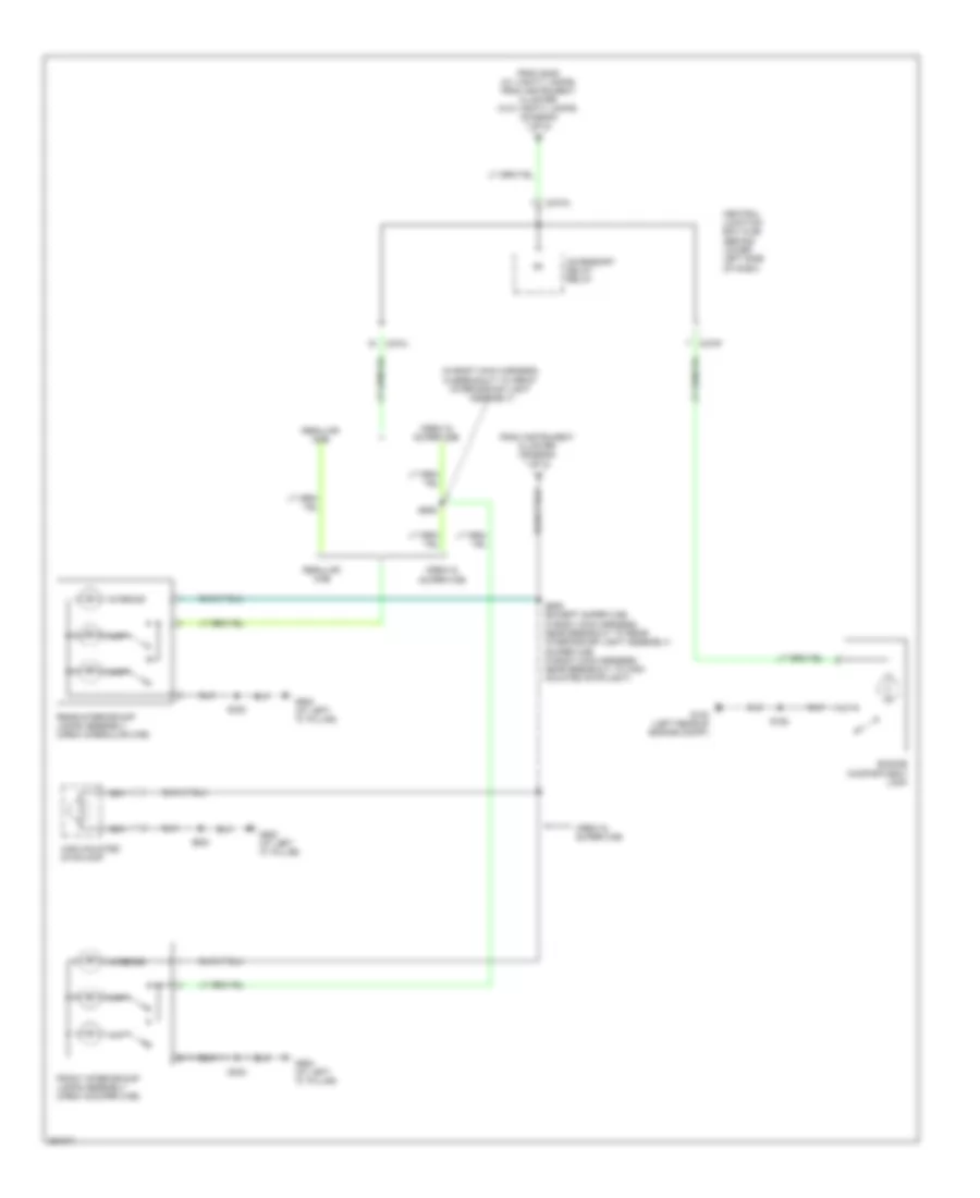 Courtesy Lamps Wiring Diagram (2 of 3) for Ford Cab  Chassis F350 Super Duty 2007