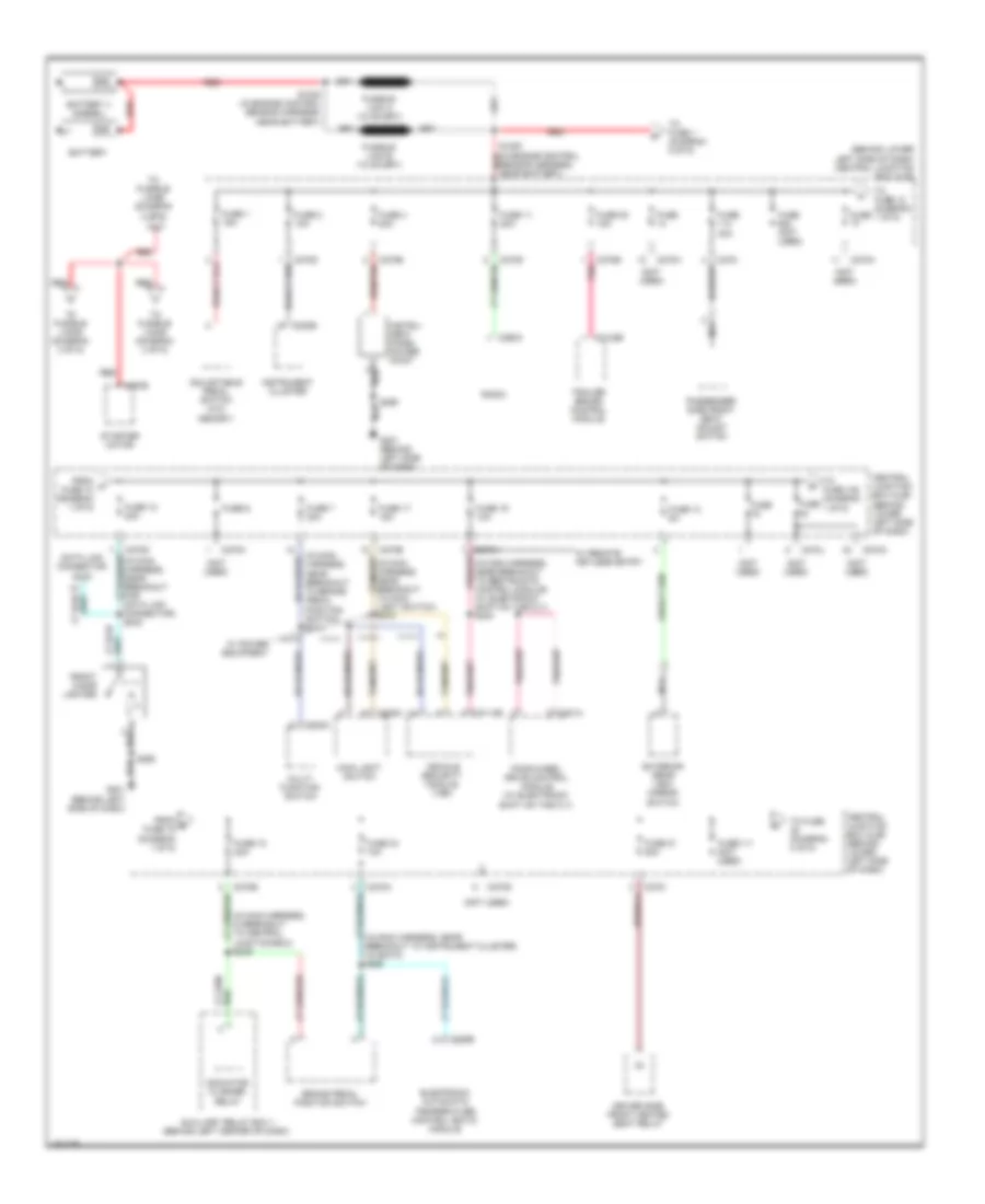 Power Distribution Wiring Diagram 1 of 5 for Ford Cab  Chassis F350 Super Duty 2007