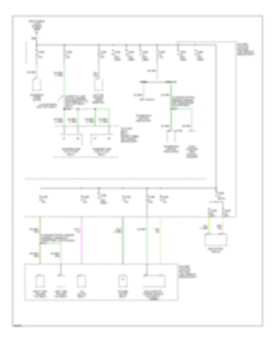 Power Distribution Wiring Diagram (5 of 5) for Ford Cab  Chassis F350 Super Duty 2007