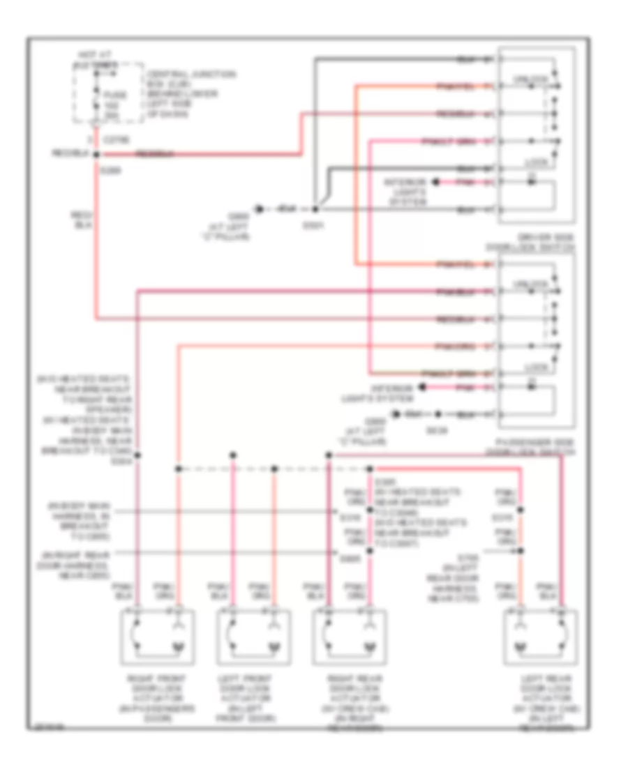 Power Door Locks Wiring Diagram without Keyless Entry for Ford Cab  Chassis F350 Super Duty 2007