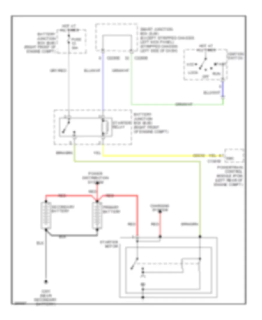 6 0L Starting Wiring Diagram for Ford Cutaway E250 2009