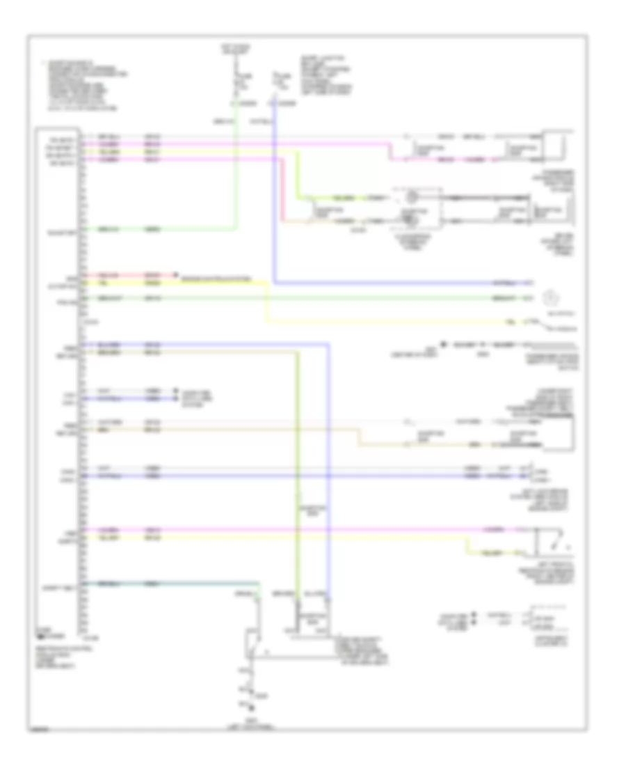 Supplemental Restraints Wiring Diagram for Ford Cutaway E250 2009