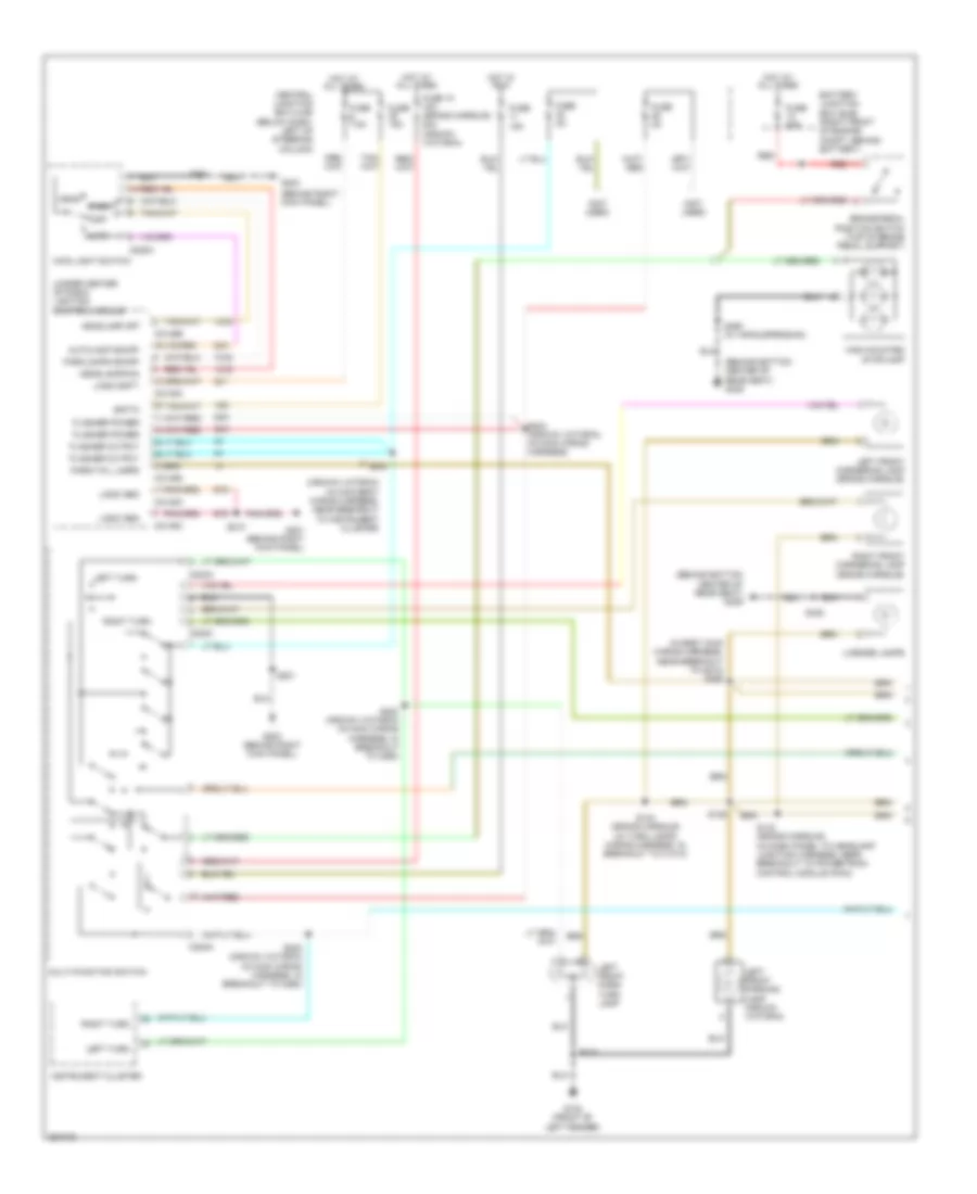 Exterior Lamps Wiring Diagram (1 of 2) for Ford Crown Victoria 2007