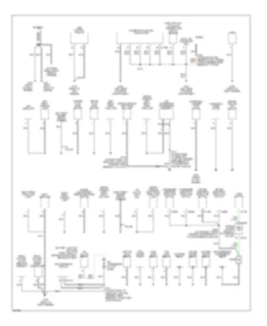 Ground Distribution Wiring Diagram 1 of 4 for Ford Crown Victoria 2007