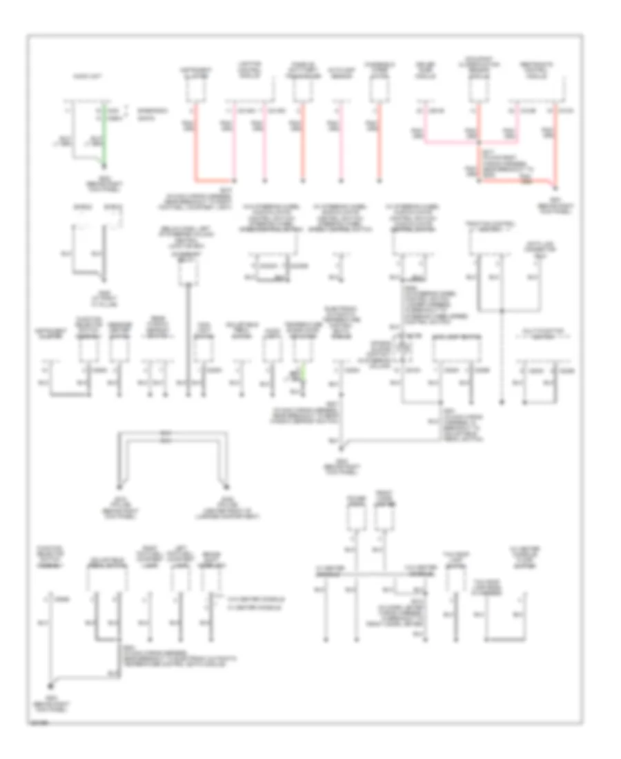 Ground Distribution Wiring Diagram 2 of 4 for Ford Crown Victoria 2007