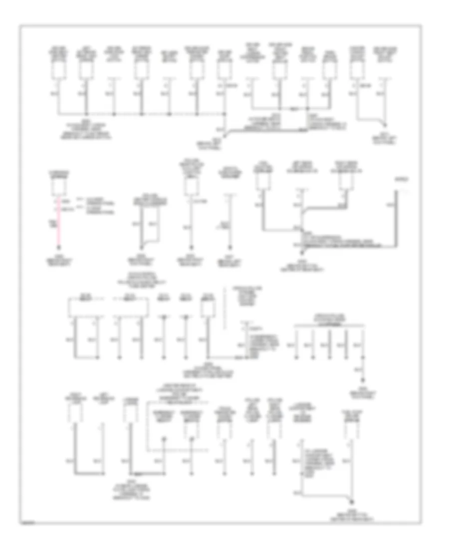 Ground Distribution Wiring Diagram (3 of 4) for Ford Crown Victoria 2007