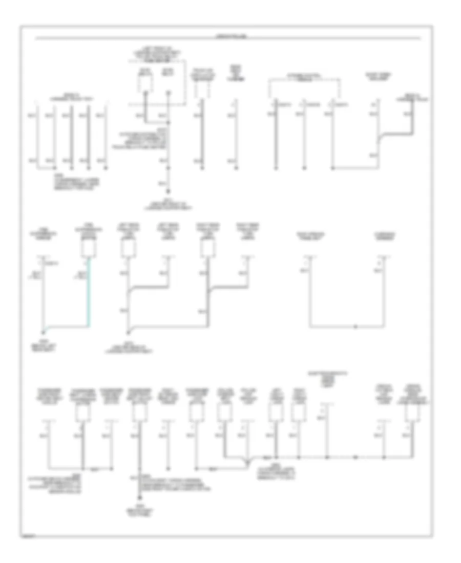 Ground Distribution Wiring Diagram 4 of 4 for Ford Crown Victoria 2007