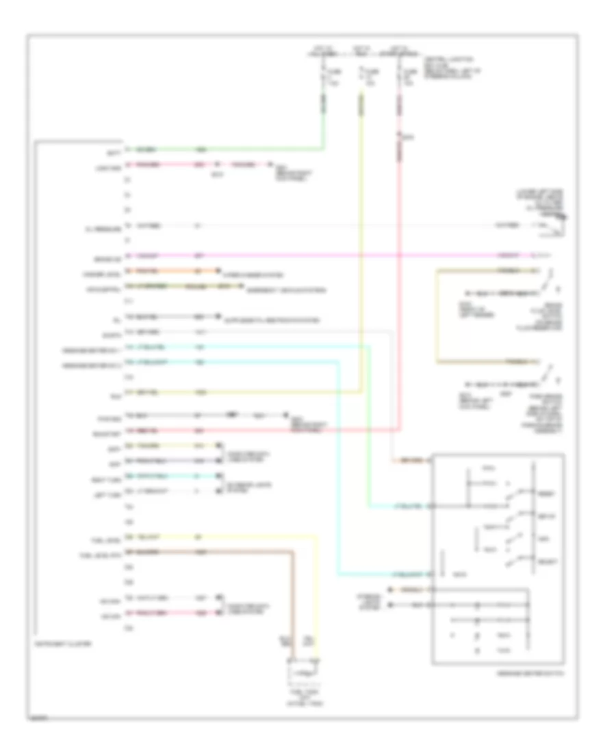 Instrument Cluster Wiring Diagram for Ford Crown Victoria 2007