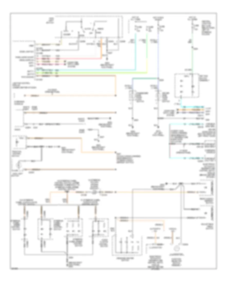 Instrument Illumination Wiring Diagram for Ford Crown Victoria 2007