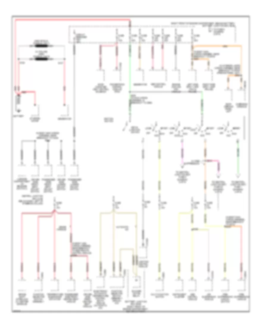 Power Distribution Wiring Diagram 1 of 5 for Ford Crown Victoria 2007
