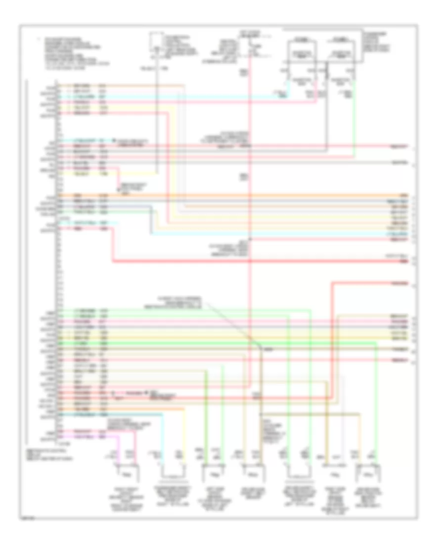 Supplemental Restraints Wiring Diagram 1 of 2 for Ford Crown Victoria 2007