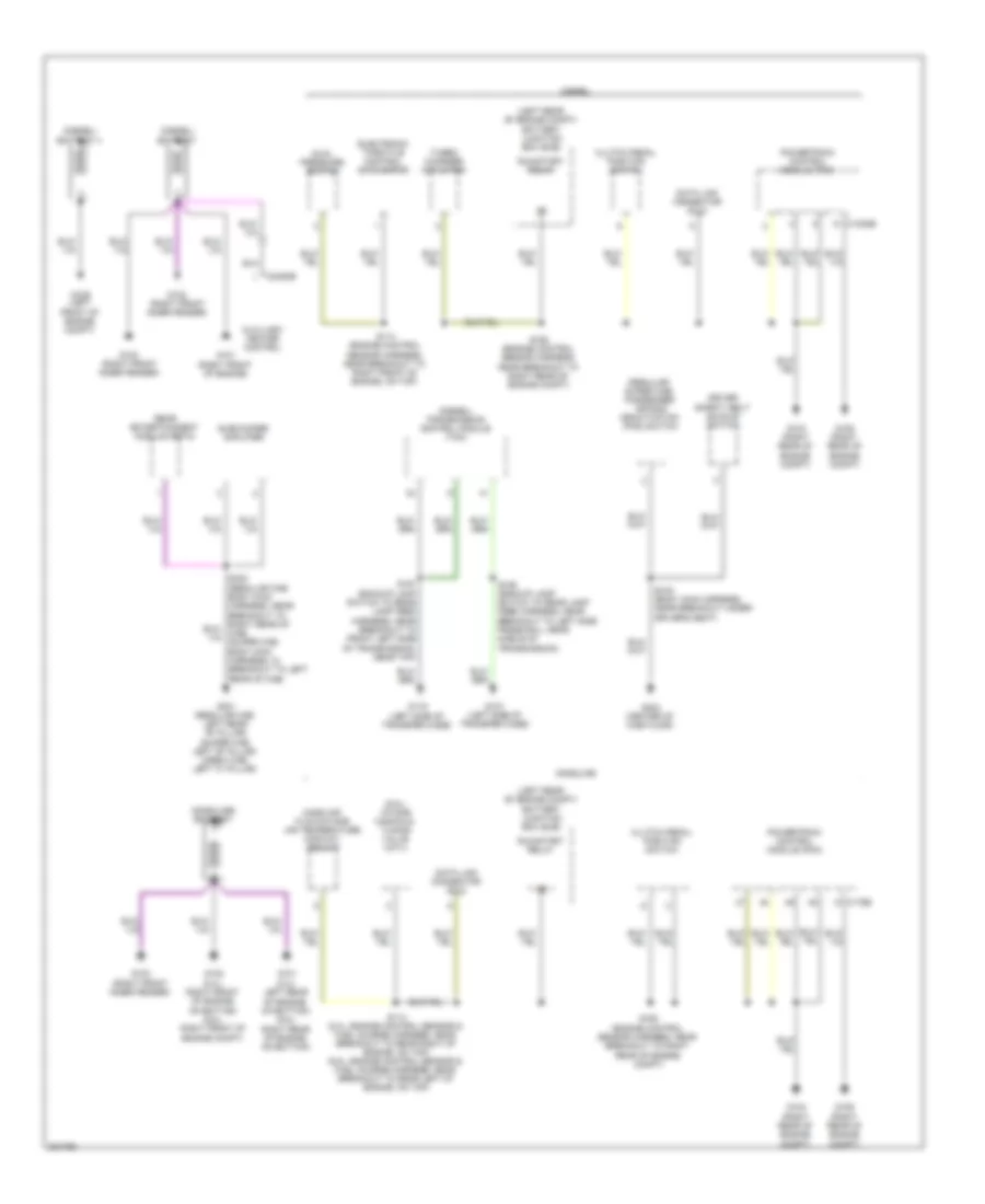 Ground Distribution Wiring Diagram 1 of 5 for Ford Cab  Chassis F350 Super Duty 2010
