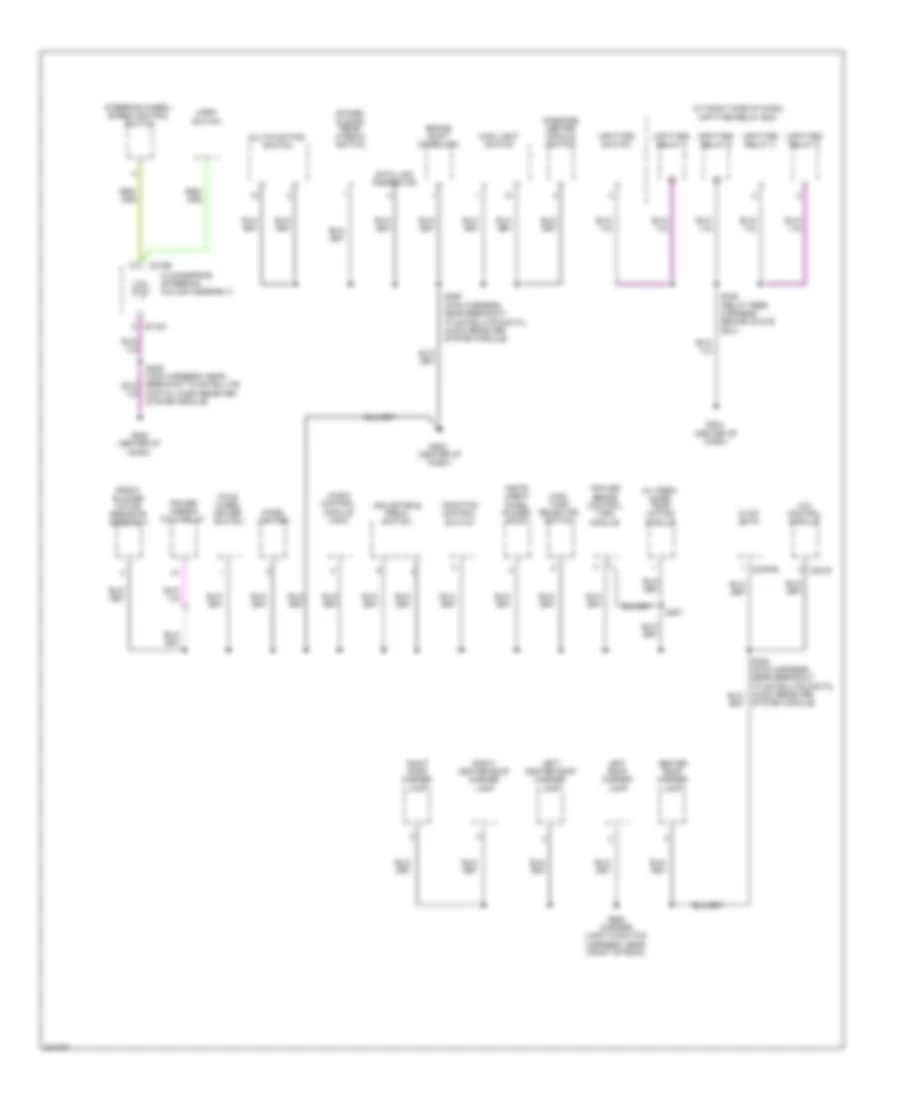 Ground Distribution Wiring Diagram (3 of 5) for Ford Cab  Chassis F350 Super Duty 2010