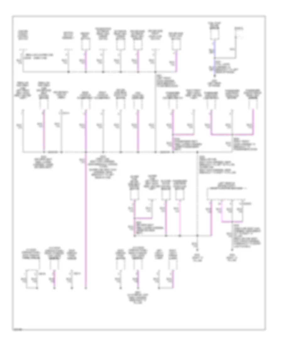 Ground Distribution Wiring Diagram (5 of 5) for Ford Cab  Chassis F350 Super Duty 2010