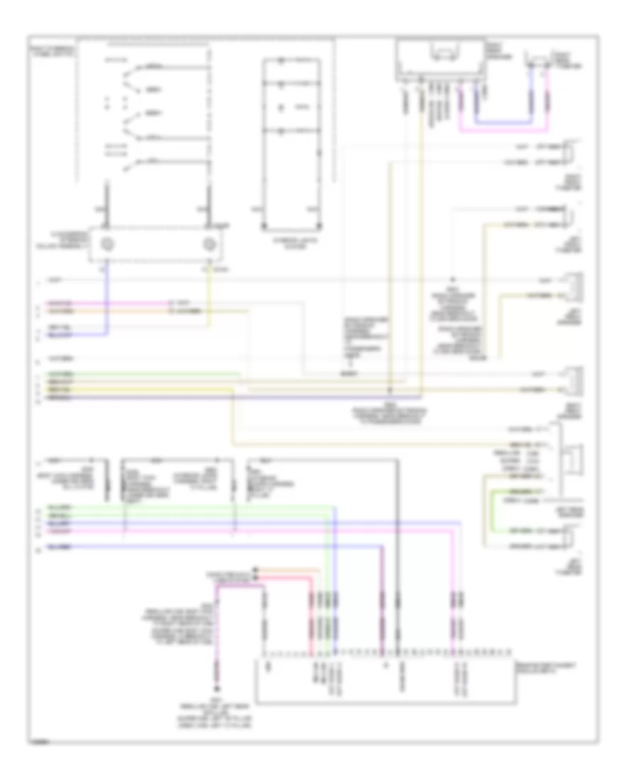 Audiophile Sound Radio Wiring Diagram 2 of 2 for Ford Cab  Chassis F350 Super Duty 2010