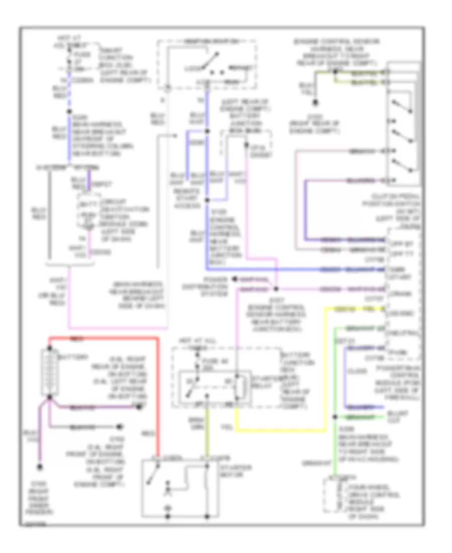 5.4L, Starting Wiring Diagram for Ford Cab  Chassis F350 Super Duty 2010