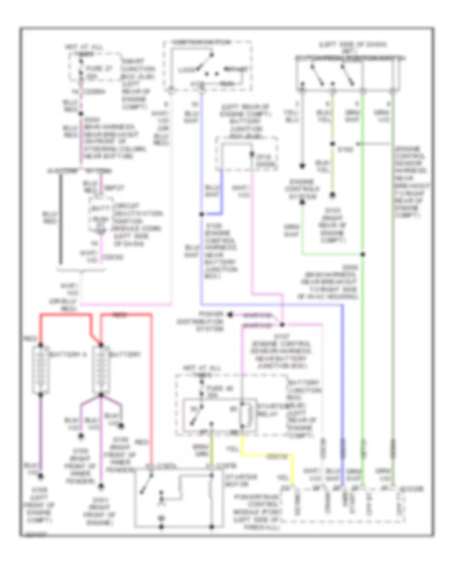 6.4L Diesel, Starting Wiring Diagram for Ford Cab  Chassis F350 Super Duty 2010