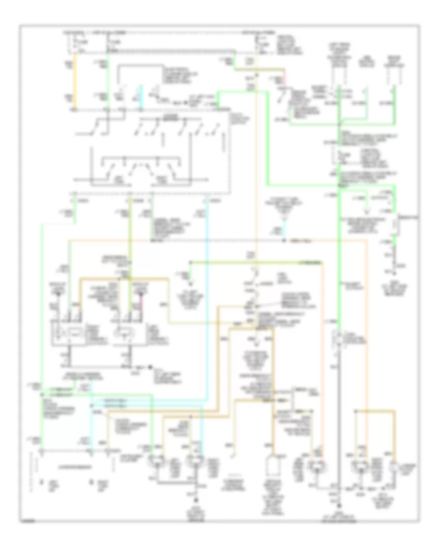Exterior Lamps Wiring Diagram without Stripped Chassis 1 of 2 for Ford E450 Super Duty 2006