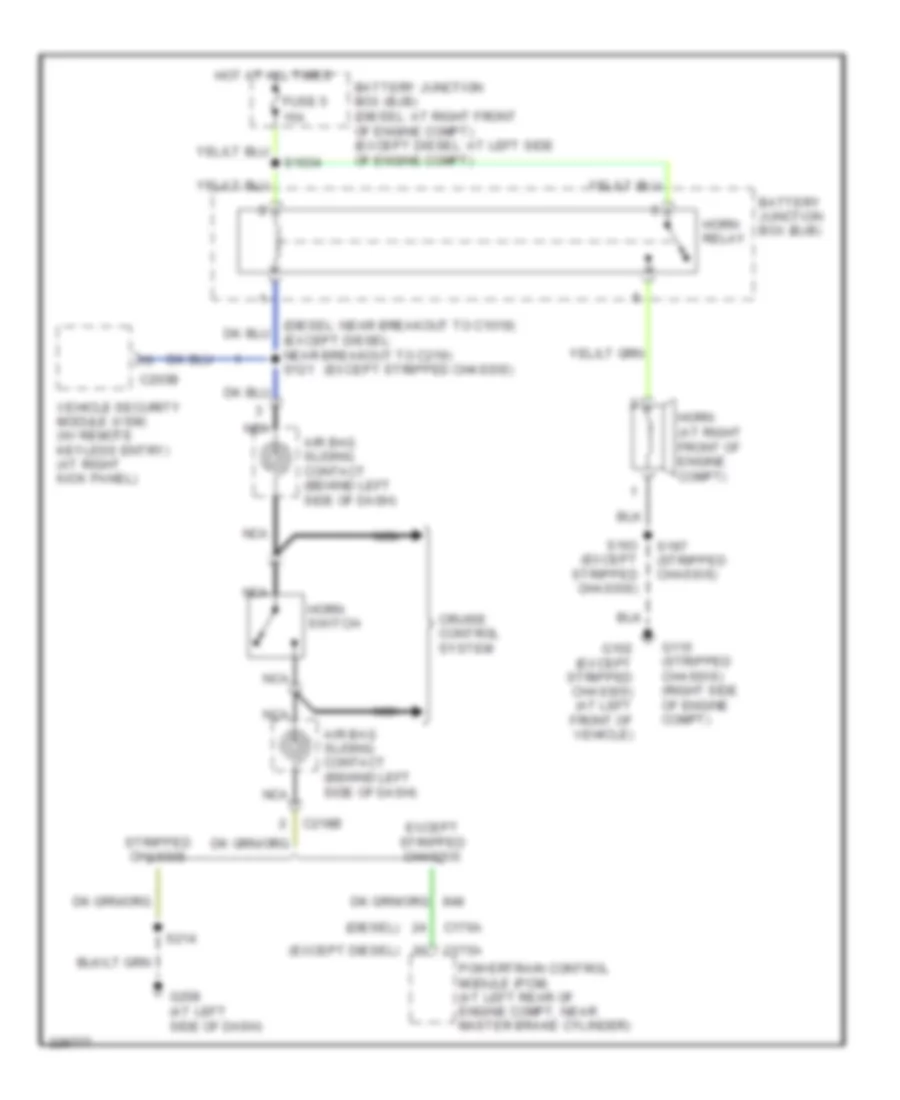 Horn Wiring Diagram for Ford E450 Super Duty 2006