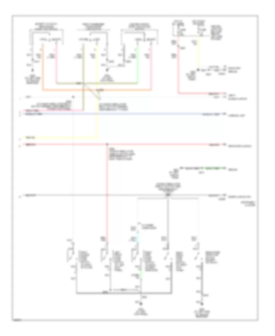 Power Door Locks Wiring Diagram, with Keyless Entry (2 of 2) for Ford E450 Super Duty 2006