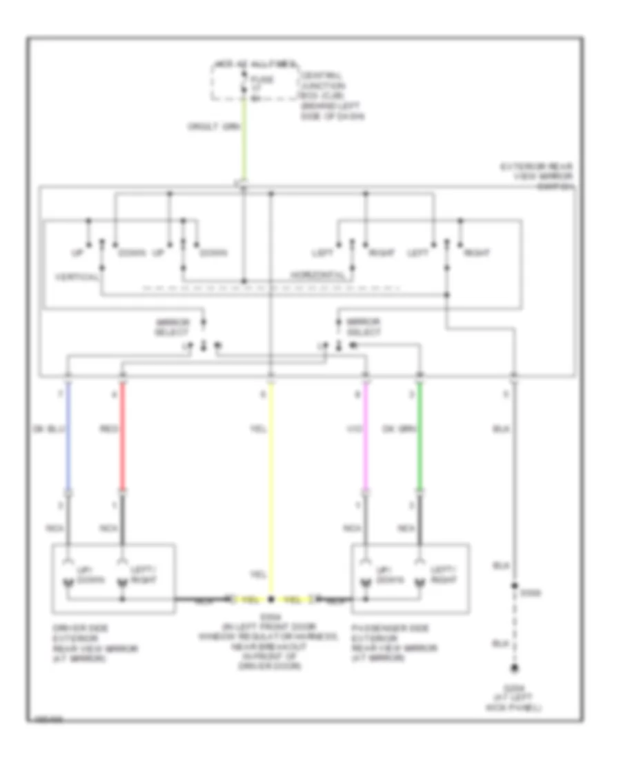 Power Mirrors Wiring Diagram for Ford E450 Super Duty 2006