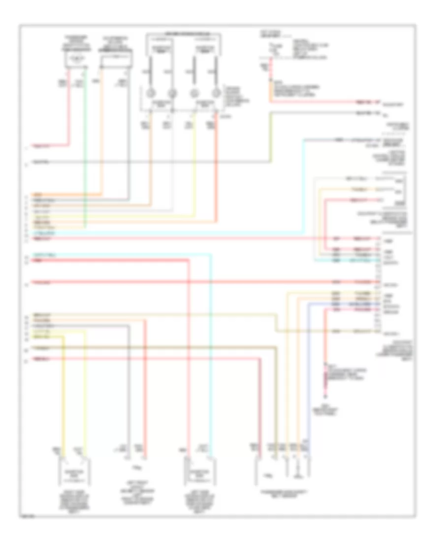 Supplemental Restraints Wiring Diagram 2 of 2 for Ford Crown Victoria LX 2007