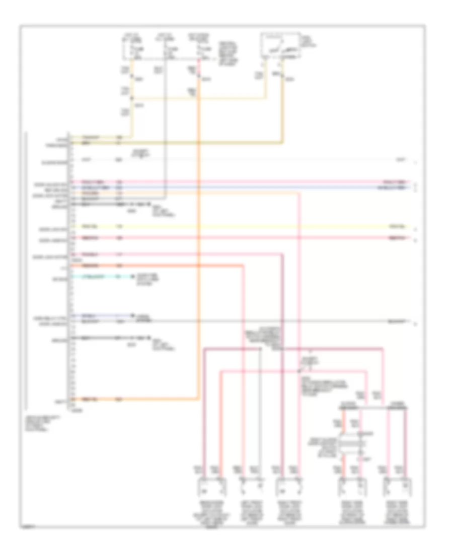 Anti theft Wiring Diagram 1 of 2 for Ford Econoline E150 2006